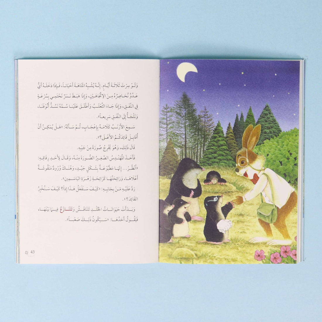 غلاف كتاب نفق حيوانات الخلد من سلسلة الأرنب الكاتب